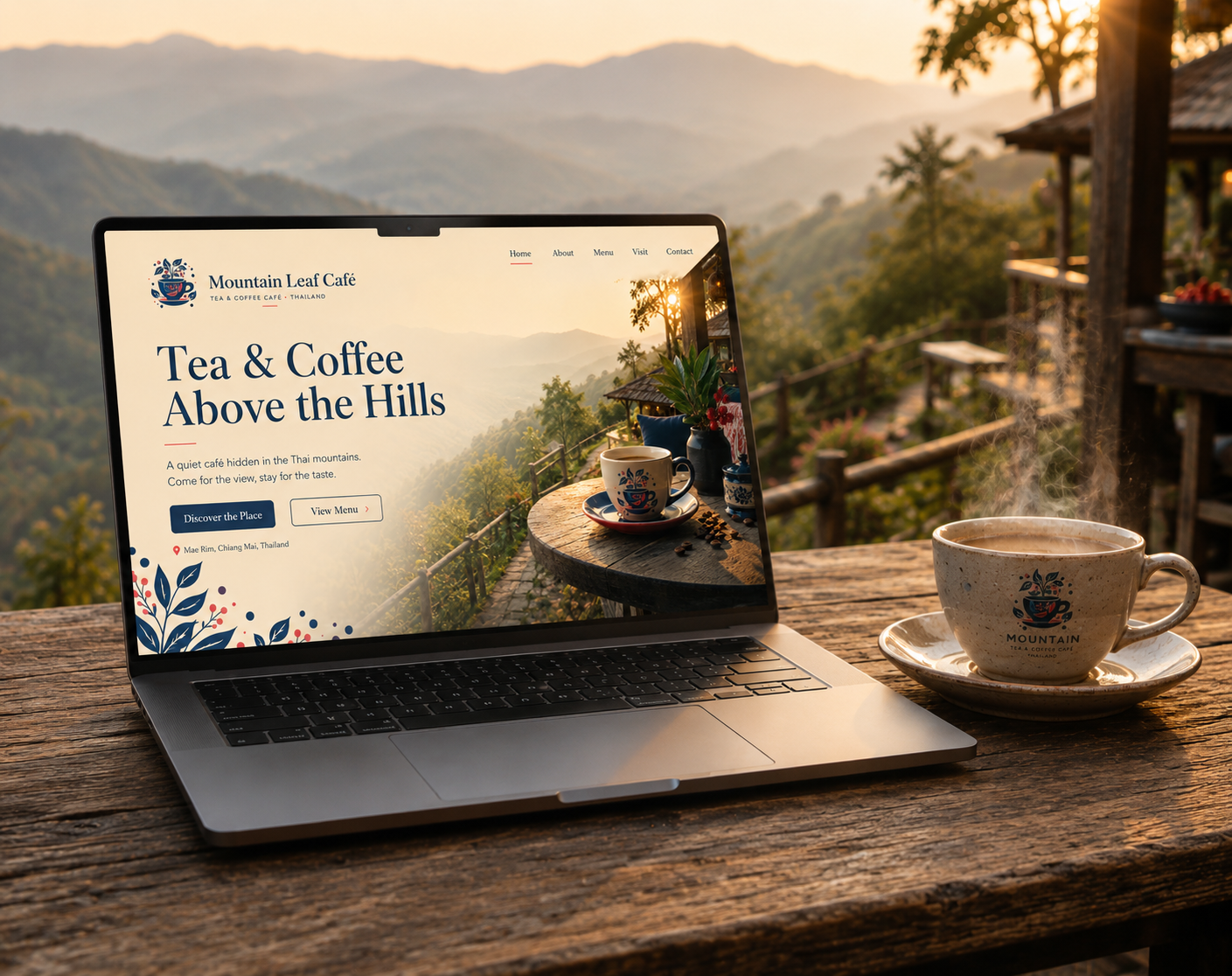 homepage trailer box - mountain leaf café