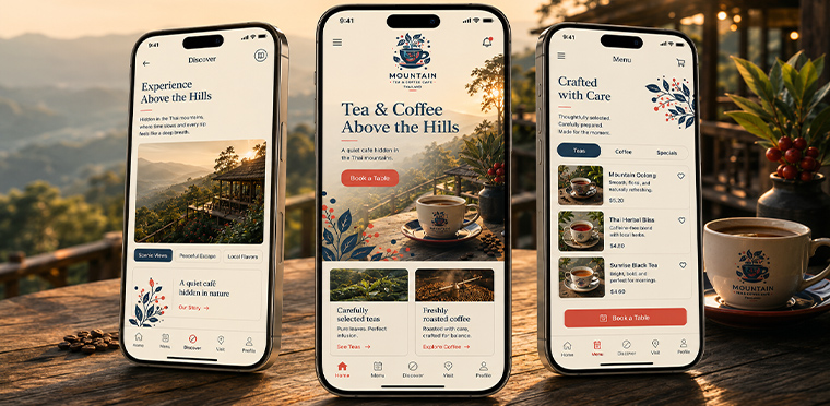Mountain Leaf Café mobile